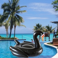 Cygne flottant radeau gonflable eau adulte oie blanche équitation PVC flottant lit inclinable