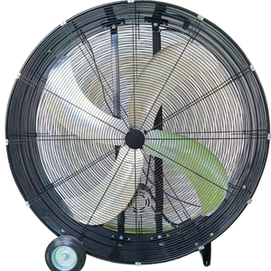 48-Inch Metal Cylinder Air Cooling Fan Four-Curved Blade Portable 3 Options Outdoor Household Garage Hotel Use Ventilation Fan f - Product Image 1