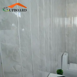 价格大理石印刷设计3d PVC瓷砖木板用于浴室墙壁和天花板面板