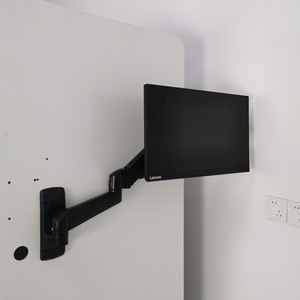 แขนยึดจอภาพอลูมิเนียมอัลลอยด์ GA12W รับน้ำหนักได้ 12 กก. ได้รับการรับรองมาตรฐาน CE ปรับความสูงได้ พับเก็บได้ ติดตั้งบนผนัง - Product Image 1
