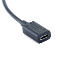 Câble de charge rapide USB 3.1 Type C femelle à mâle 3A 2 en 1 Micro USB Y Splitter Tresse Blindage Cuivre pur pour ordinateur