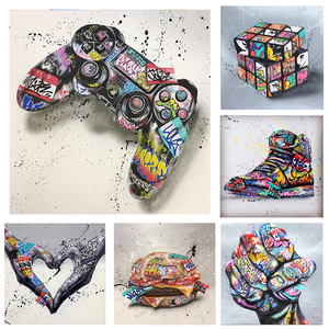 Décor à la maison peintures Graffiti manette de jeu abstrait poignée Cuadros mur Art photo Pop Art toile affiche <span class=keywords><strong>peinture</strong></span> encadrée - Product Image 2