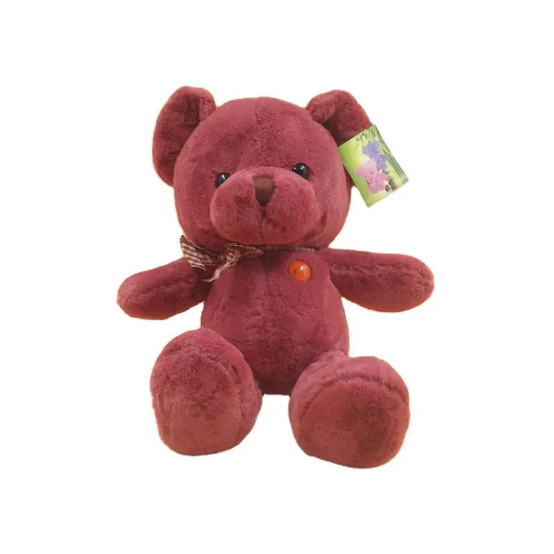 ตุ๊กตาหมีสีชมพูน่ารักขนาด20ซม. ยัดไส้ของเล่นนุ่มๆพร้อมผ้าพันคอสำหรับเด็กสำหรับรัส