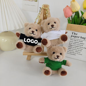 Llavero de Peluche con Colgante de Oso de 10 cm con Logotipo Personalizado, Llavero de Oso con Logotipo Impreso, Regalo para Eventos Corporativos y Promociones - Product Image 1