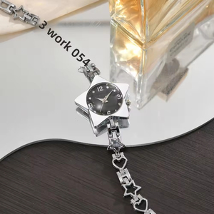 Five-pointed Star Chain-style <b>Watch</b> for Women Quartz Movement Eco-Friendly Ins-worthy High-appearance Niche Design Simple - Product Image 2