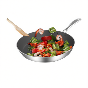 Sartén Antiadherente de Acero Inoxidable de 36 cm, Compatible con Inducción, para Cocina Profesional y Doméstica, Tamaño Extra Grande - Product Image 1