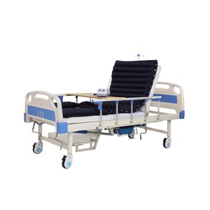Lit médical manuel en acier laminé à froid avec manivelle pour personnes âgées et patients paralysés - Product Image 2