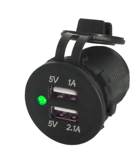 Ds2013 kép <span class=keywords><strong>USB</strong></span> 12V xe máy chống thấm nước hai cổng sạc Ổ cắm điện - Product Image 3