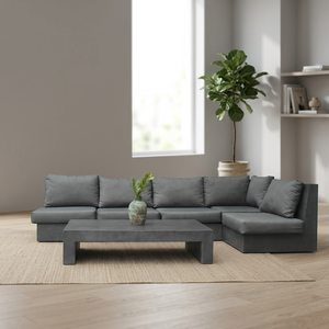 Conjunto de Sofá Seccional en Forma de L Moderno, Tapizado en Tela, con Respaldo Acolchado y Diseño Modular para Sala de Estar - Product Image 1