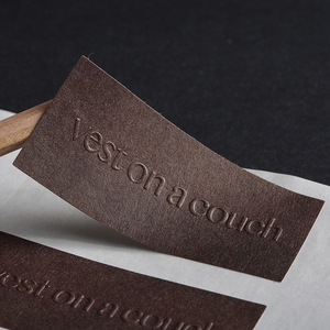 Custom Luxury <strong>Embossed</strong> logo Sticker Textured Paper <strong>Label</strong> Sticker for Packaging <strong>Label</strong> Stickers - Product Image 4