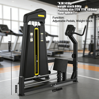 Machine à fessiers pour soulevé de hanche, à charge par poulies, en acier, usage commercial, équipement de fitness pour salle de sport