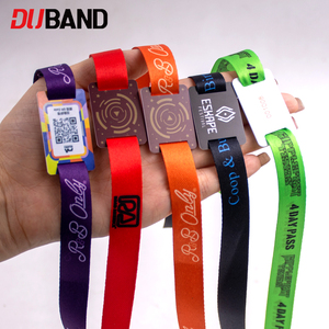 RFID-fähige Polyester-Armbänder mit individuellem gewebtem Logo für Großveranstaltungen, Crowd-Management, smarte Zugangssysteme und bargeldlose Systeme - Product Image 4