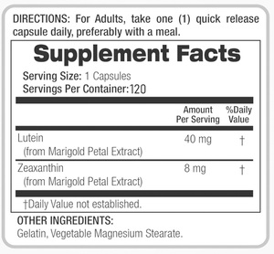 كبسولات عالية القوة لوتين زياكسانثين مع خلاصة القطيفة-صحة العين وفلتر الضوء الأزرق تدعم سوفتغيلس - Product Image 3