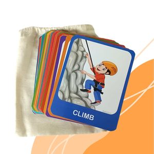 Tarjetas de Memoria Flash KIDOGEN Act of Kindness para Niños |   Tarjetas de aprendizaje sobre buenos hábitos y acciones positivas |   Valores morales y habilidades sociales - Product Image 3