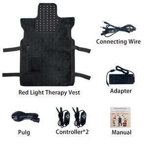 2025 mới phổ biến linh hoạt mặc liệu pháp ánh sáng đỏ Pad 660nm 850nm hồng ngoại ánh sáng vest cho cổ, lưng, vai bụng - Product Image 6