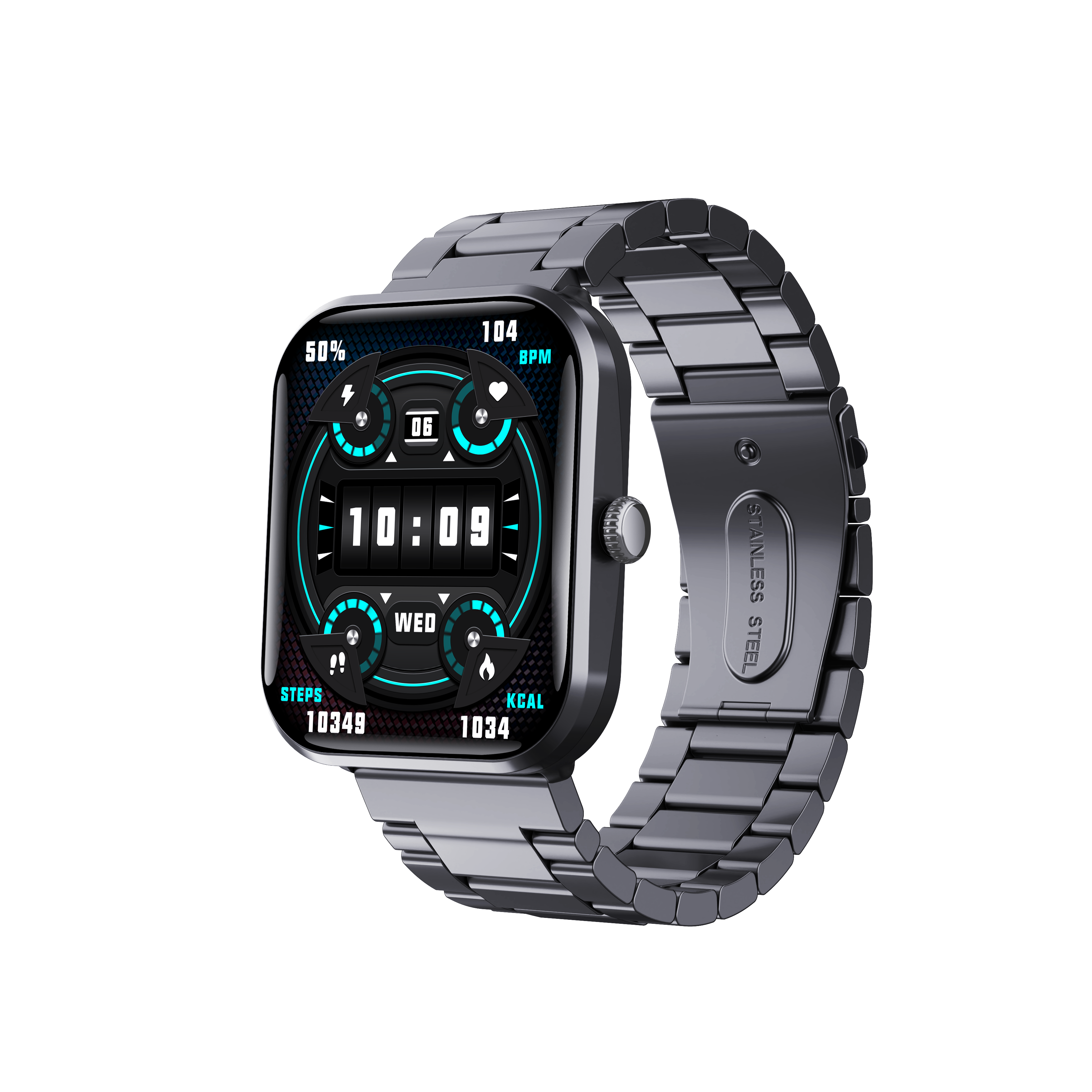 Acier inoxydable noir