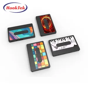 HAOKTEK taşınabilir promosyon hediye güç banka 1500mah bant tarzı küçük hoparlör bluetooth