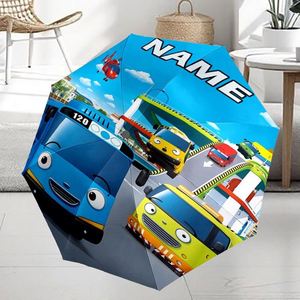 1 Parapluie Pliant Personnalisé avec Nom de Bus Dessin Animé, Sans MOQ, Cadeau Véhicule Personnalisé, Impression UV, Commande Unique, Ombrello Personnalisato - Product Image 2