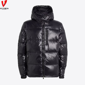 Giacca Invernale Impermeabile da Uomo Yingquanz High Street con Cappuccio, <span class=keywords><strong>Piumino</strong></span> Uomo Personalizzato Lucido - Product Image 1