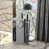 Machine à ongles professionnelle haute vitesse, batterie grande capacité 4000 mAh, sans fil, écran portable, polisseuse à ongles en acrylique et gel