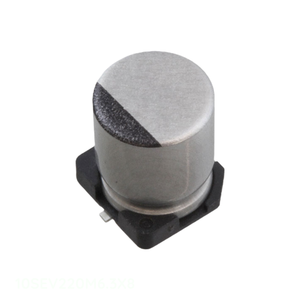ตัวเก็บประจุแบบฝาปิด10SEV220M6.3X8 220 uF 20% 10V SMD แบบดั้งเดิม - Product Image 1