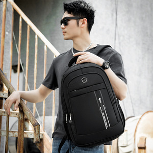 Men's <b>Backpack</b> <b>Large</b> Capacity 20-35L Laptop Bag For Travel Leisure Solid Color Blue Gray Black Spring 2023 - Product Image 3