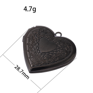 Ywyougang настраиваемый лазерный принт из нержавеющей стали фото медальон простой модный дизайн сердце цветок кулон брелок - Product Image 3