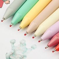 Groothandel Multicolor Gepersonaliseerde Plastic Gelpen Nieuw Ontwerp met Aangepast Logo 1mm Schrijfbreedte Soepele Schrijfstijl