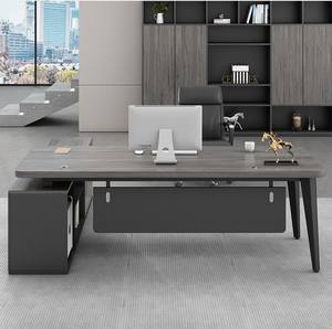 단일 관리자 감독자 또는 대통령을위한 튼튼한 보스 책상 및 편안한 의자 세트 이그제큐티브 오피스 가구 - Product Image 5