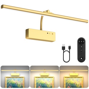 Wireless Rechargeable Picture <b>Light</b>, 20Inch Wall Mounted Art <b>Light</b> with Dimmable Remote <b>Timer</b> for Gallery Paintings and Portrait - Product Image 1