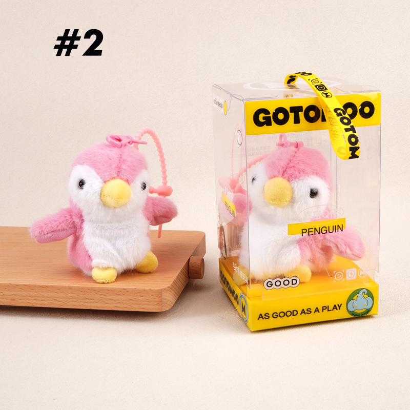 Jouet pour chat oiseau pingouin rose