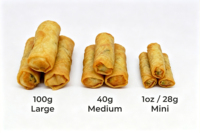 OEM/ODM 40g Rollitos de Primavera Congelados, Bocadillo de Pastelería China | Pequeño, Largo y de Forma Redonda para Venta al por Mayor