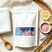 Sel de Bain Aromathérapie Rose Camomille Lavande Himalayenne Relaxant Corps et Pieds Marque Privée Bio Minéral