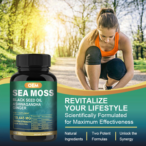 Cápsulas de Musgo Irlandés de Marca Privada de Fábrica con Algas Marina y Raíz de Bardana, Soporte Nutricional Multimineral para el Sistema Inmunológico - Product Image 4