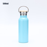 Gourde isotherme personnalisable en acier inoxydable de 17 oz, isolation thermique de 12 à 24 heures, design résistant aux chutes pour les sports de plein air et le camping
