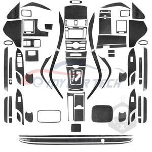 Para Toyota <span class=keywords><strong>Corolla</strong></span> <span class=keywords><strong>2007</strong></span>, conjunto <span class=keywords><strong>Interior</strong></span> de fibra de carbono, cubierta decorativa, pegatina, embellecedor de tablero, kit de carrocería - Product Image 1