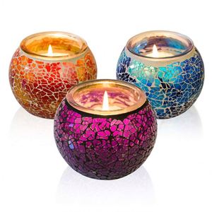 Z regalo 4 paquete diseño <span class=keywords><strong>de</strong></span> mosaico 4,4 Oz <span class=keywords><strong>de</strong></span> cera <span class=keywords><strong>de</strong></span> la soja Natural <span class=keywords><strong>de</strong></span> viaje portátil velas <span class=keywords><strong>de</strong></span> aromaterapia perfecto <span class=keywords><strong>para</strong></span> hija - Product Image 1