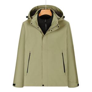 เสื้อโค้ทมีฮู้ดกันน้ำสำหรับผู้ชายเสื้อโค้ทขนแกะขั้วโลกเนื้อผ้านุ่มกันน้ำออกแบบได้ตามต้องการ - Product Image 2