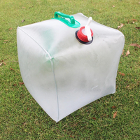 Réservoir d'eau pliant Portable 10L/20L pour Camping voyage en plein air et randonnée sac à eau étanche avec accessoires de Camping