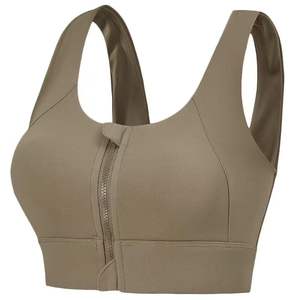 Soutien-gorge de sport pour femme à haute résistance aux chocs avec fermeture éclair sur le devant pour le fitness, le yoga et la course à pied - Product Image 3