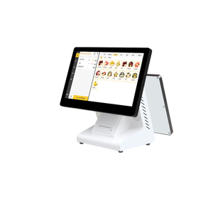 Thương mại duy nhất đôi màn hình tiền mặt đăng ký cho các cửa hàng tiện lợi phục vụ meituan Take-out trà sữa có trọng lượng quy mô OEM - Product Image 2