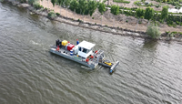 Nouvelle drague à vis hélicoïdale à moteur diesel pour le dragage continu dans les sols durs et compactés et l'argile