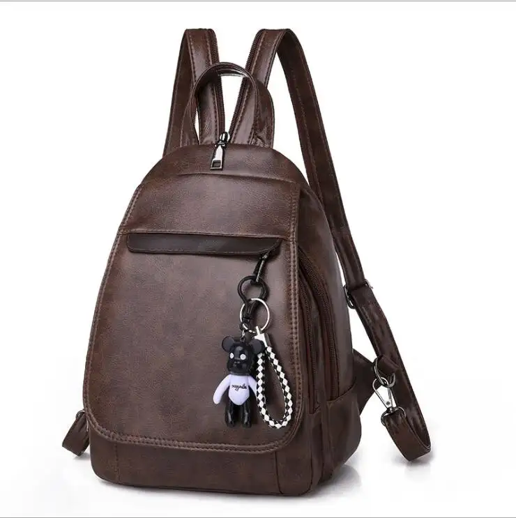 weiches leder damen handtasche rucksack kleine größe mädchen kunstleder täglicher rucksack koreanischer stil modischer rucksack heißer verkauf