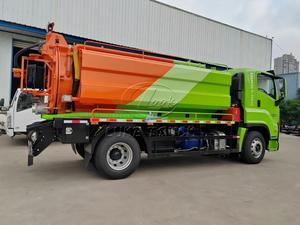 Multi-Functional Operation Vehicle ISUZU 16t High-Pressure Jetting & Vacuum Truck Dual-Tank Separate Storage & Strong <b>Suction</b> - Product Image 3