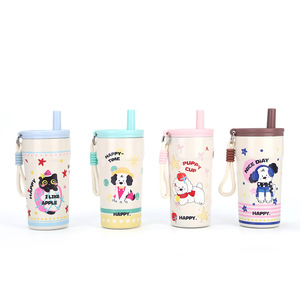 316 Stainless Steel Insulated Double Wall Vacuum Tumbler With Cute Straw Travel Mug For Coffee And Tea - Product Image 5