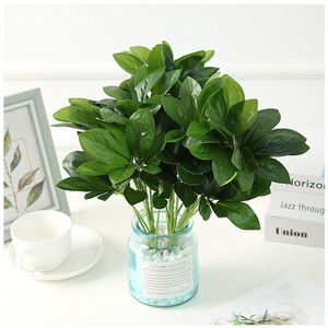 Plantes artificielles, arbustes en soie artificielle, fausses plantes Schefflera, aspect réaliste, fausses feuilles vertes, arrangements pour l'intérieur et l'extérieur, jardin, bureau - Product Image 6