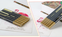 Stylo marqueur métallique permanent en métal de ruban d'or pour l'écriture métallique sur le papier