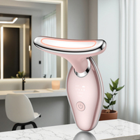 Masseur Micro-Courant à Faible QMC pour Usage Domestique, Appareil de Beauté Portable (États-Unis) pour Raffermir la Peau, Drainage Lymphatique, Lifting Visage et Cou