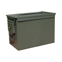 Grande boîte de rangement en fer Thik Boîte à outils de voiture antidéflagrante pour munitions portables avec outils de quincaillerie en métal