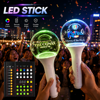 Longstargift Bâton lumineux LED personnalisé en acrylique pour événements et spectacles, approvisionnement en gros